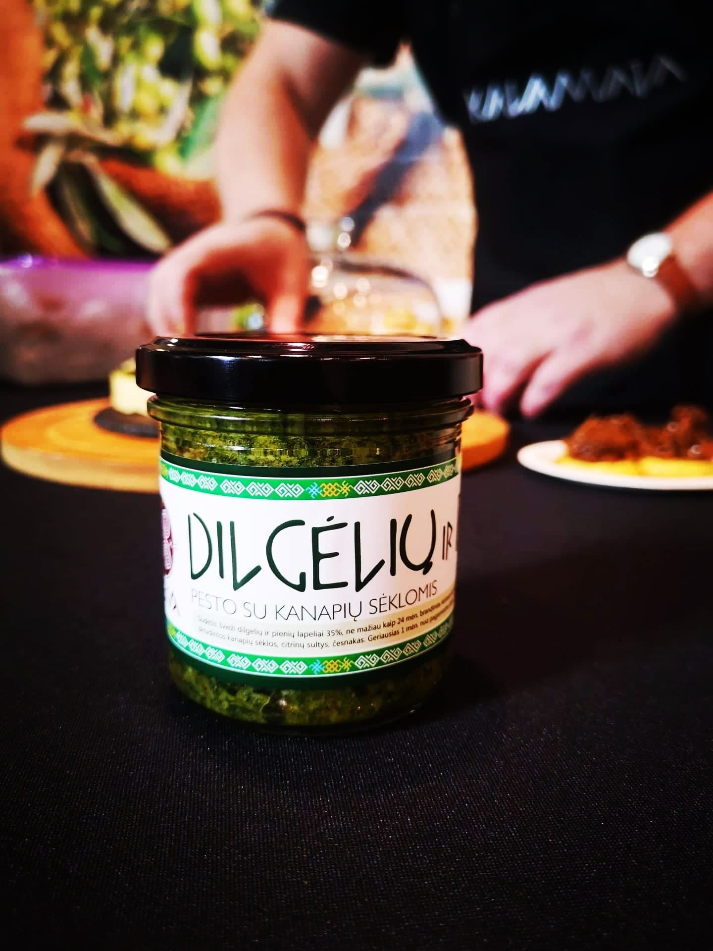 Nettle and Milk Pesto with hemp seeds