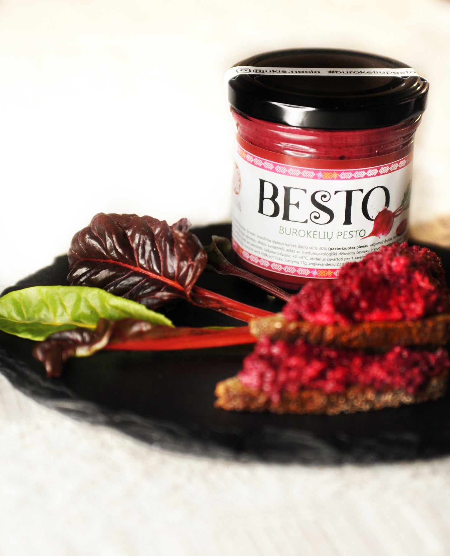 BESTO - beetroot pesto with hard cheese