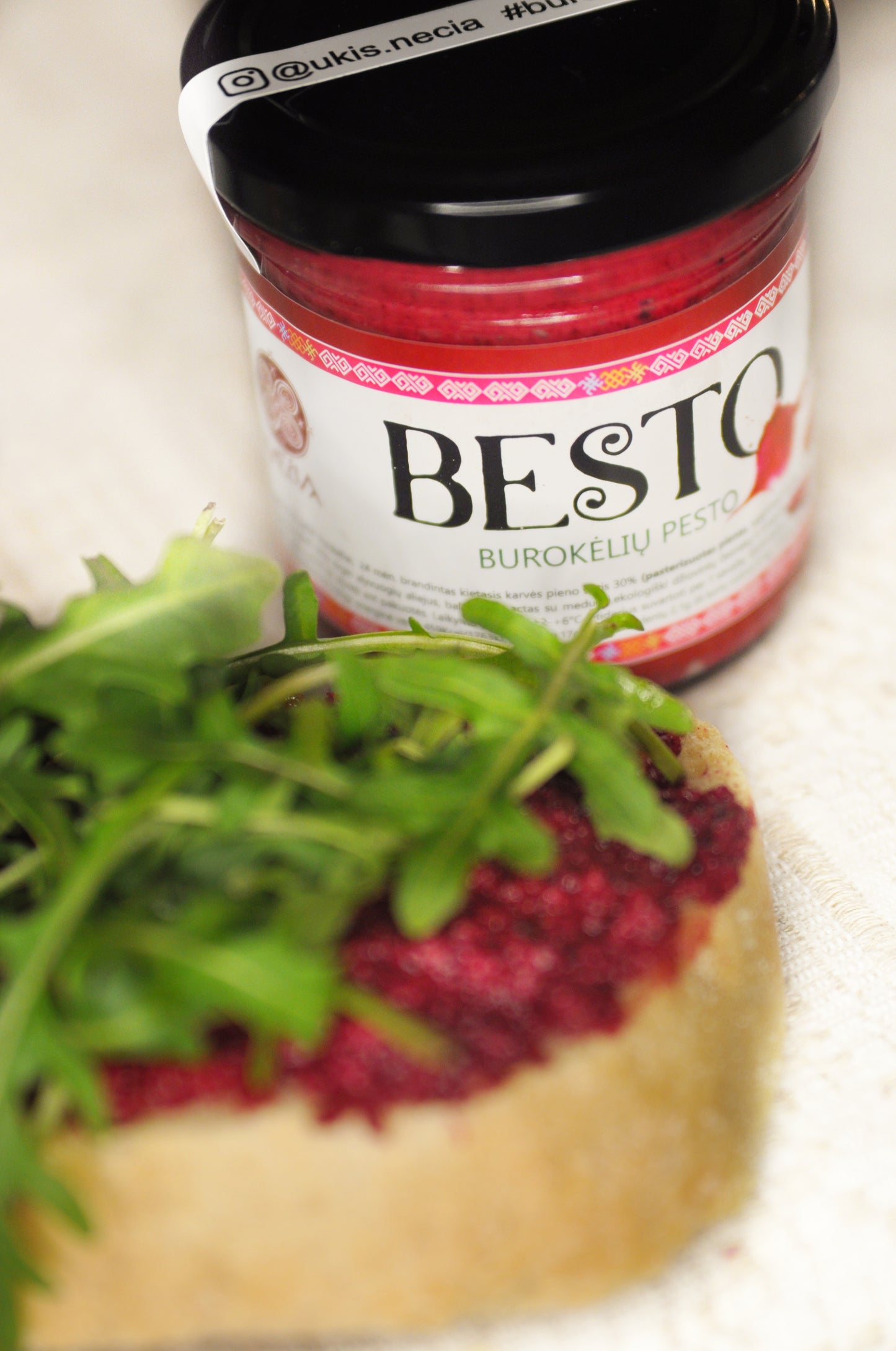 BESTO - beetroot pesto with hard cheese