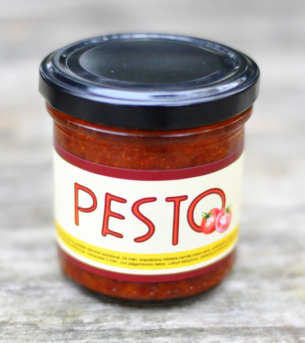 Saulėje džiovintų pomidorų Pesto